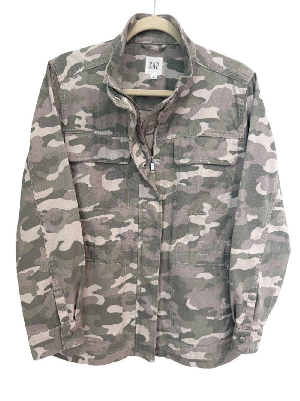 GAP Women's Camo Utility Jacket M65 Field Coat size L